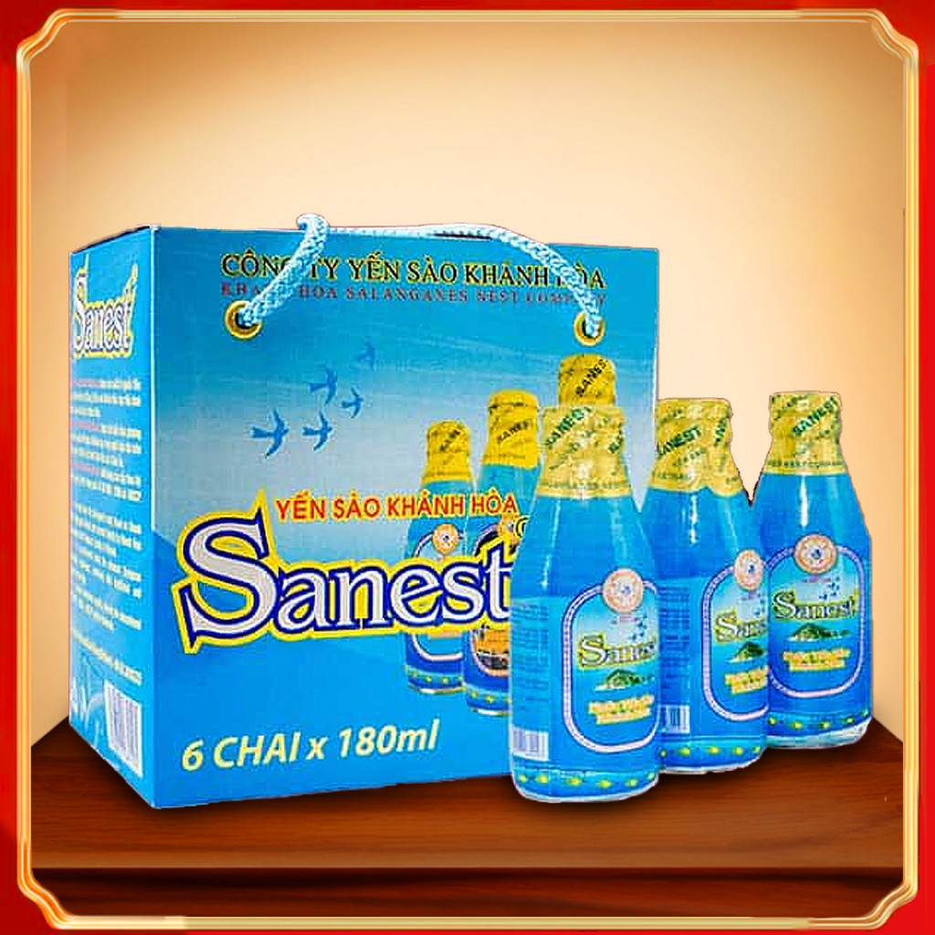 Nước Yến Sanest Chai 180ml Hộp 6 Chai