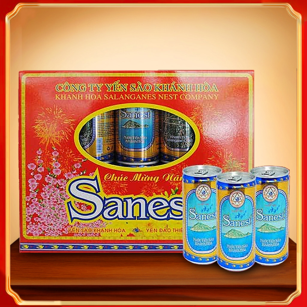 Nước Yến Sanest Lon 190ml Hộp 10 Lon