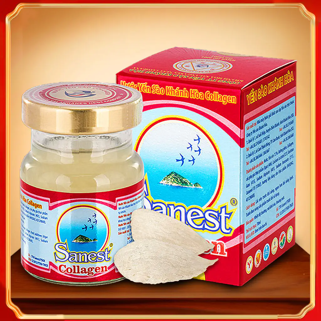 Nước Yến Sào Khánh Hòa Sanest Collagen (21%) Lọ 70ml