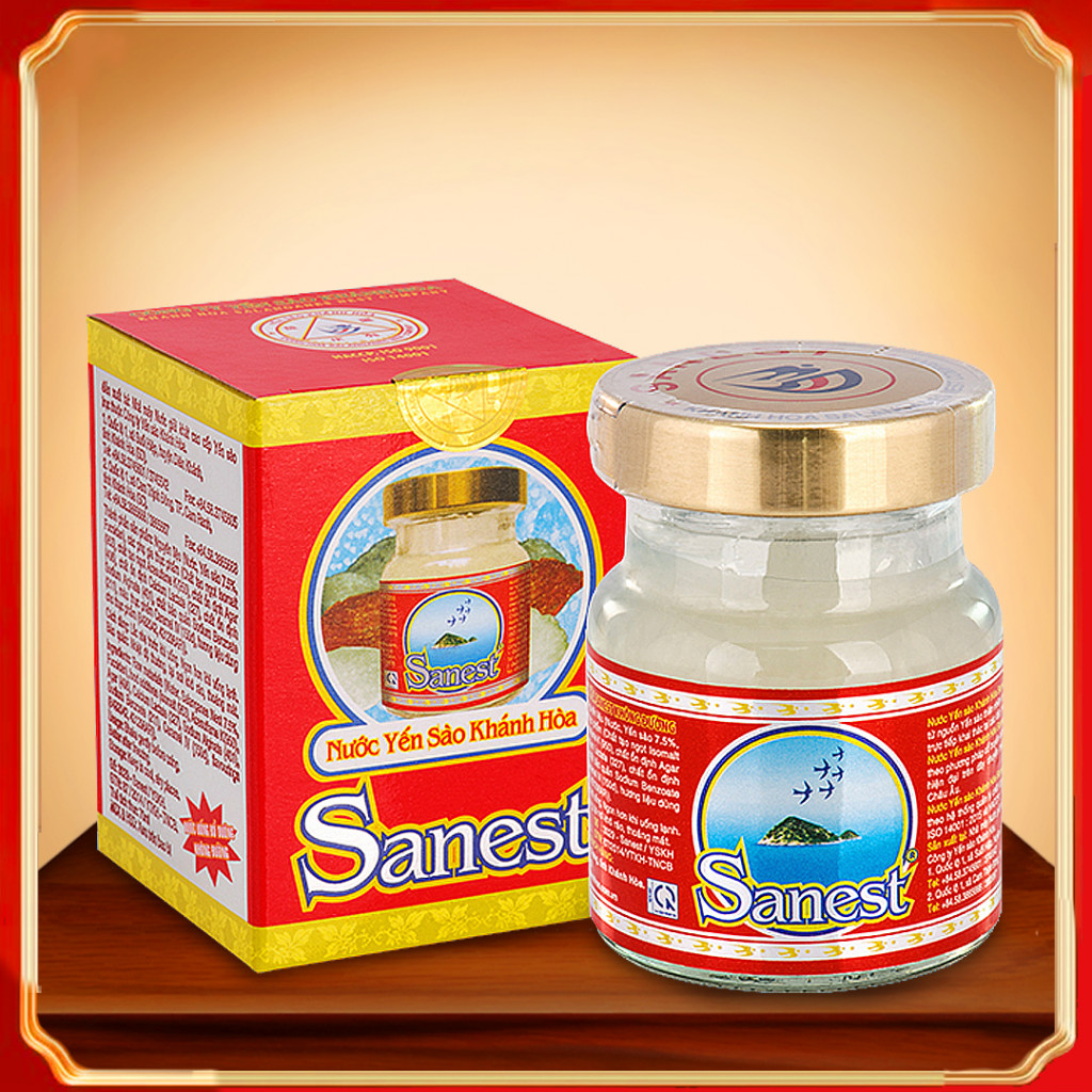 Nước Yến Sào Khánh Hòa Sanest Không Đường Lọ 70ml