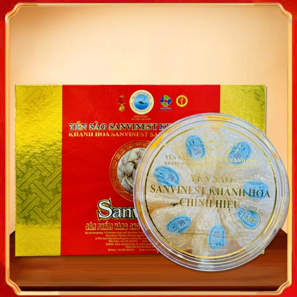 Yến Sào Tinh Chế Cao Cấp Sanvinest Khánh Hòa Hộp 50g