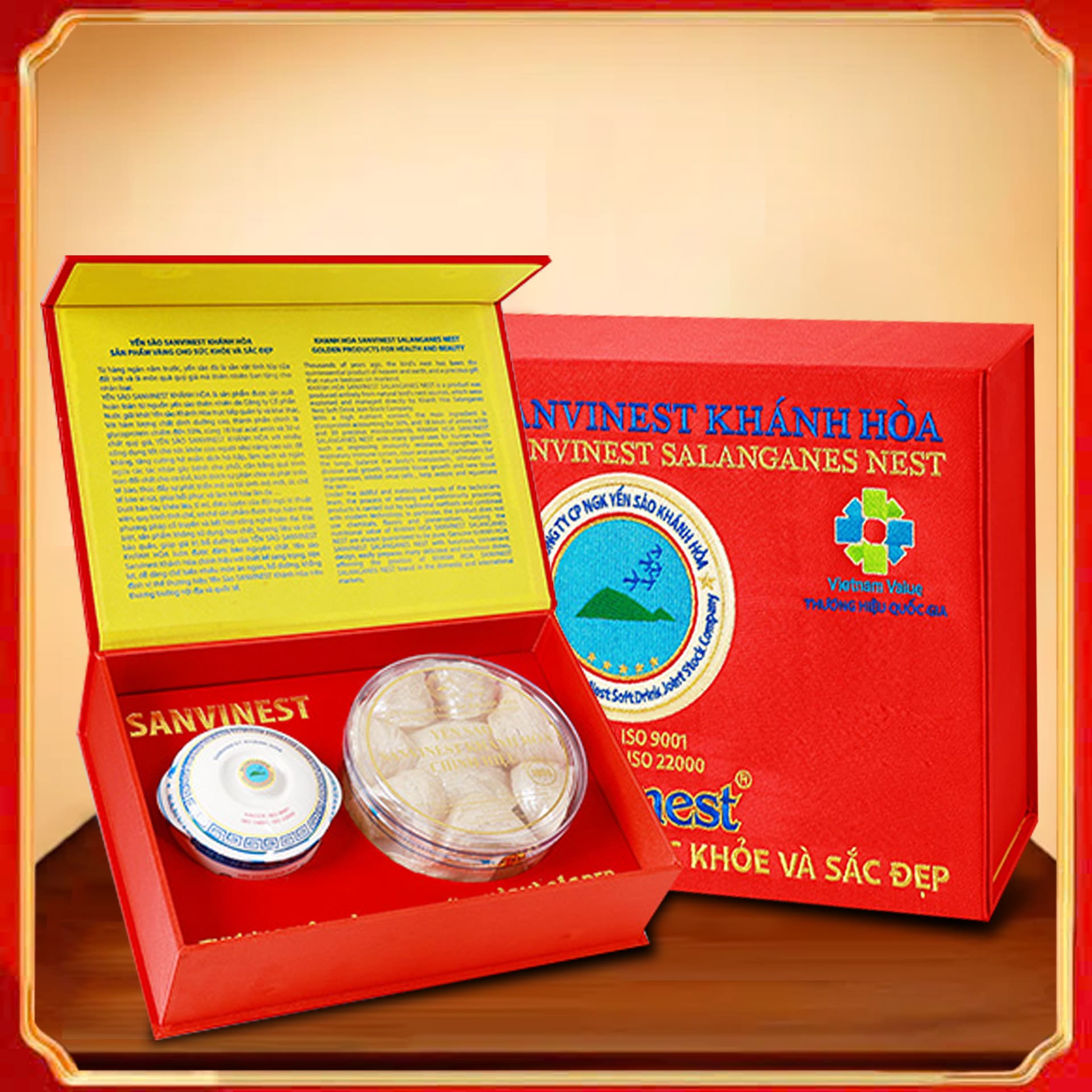 Yến Sào Sơ Chế Cao Cấp Sanvinest Khánh Hòa Hộp Quà Tặng 100g