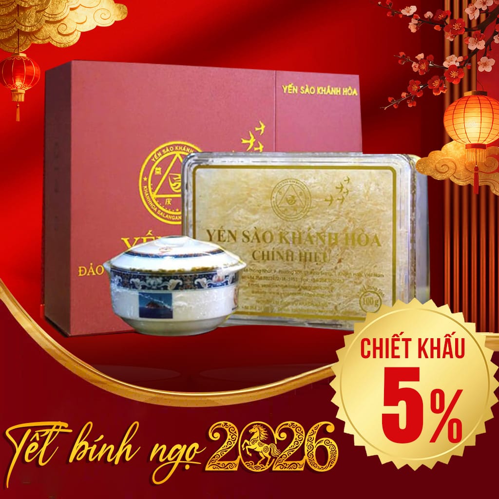 Yến Đảo Thiên Nhiên Tinh Chế Khánh Hòa Hộp Quà Tặng 50g